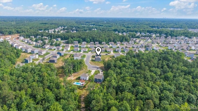 7007 Batten Ct, Chesterfield, VA 23234 - aerial view of property and surrounding area with nearby suburban area