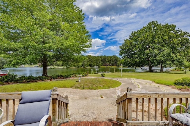 68 Family Ln, Cobbs Creek, VA 23035 - view of grassy yard featuring a water view