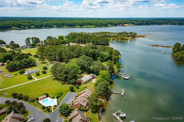 68 Family Ln, Cobbs Creek, VA 23035 - bird's eye view of a nearby body of water