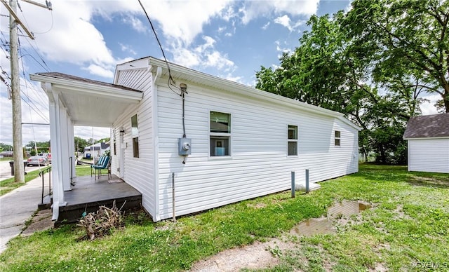 314 Maryland Ave, Hopewell, VA 23860 - view of home's exterior with a porch and a lawn