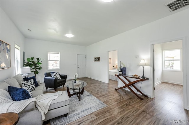 314 Maryland Ave, Hopewell, VA 23860 - living room featuring wood finished floors and baseboards