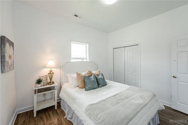 314 Maryland Ave, Hopewell, VA 23860 - bedroom with wood finished floors, baseboards, and a closet