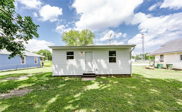 314 Maryland Ave, Hopewell, VA 23860 - back of house featuring entry steps and a yard