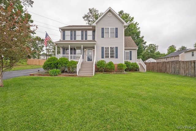 7418 Whirlaway Dr, Midlothian, VA 23112 - view of front of property featuring stairway, a porch, and a shingled roof