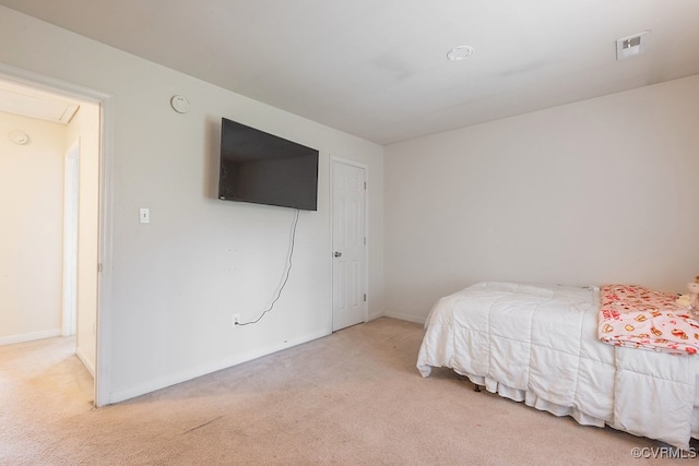 7418 Whirlaway Dr, Midlothian, VA 23112 - carpeted bedroom featuring attic access and baseboards