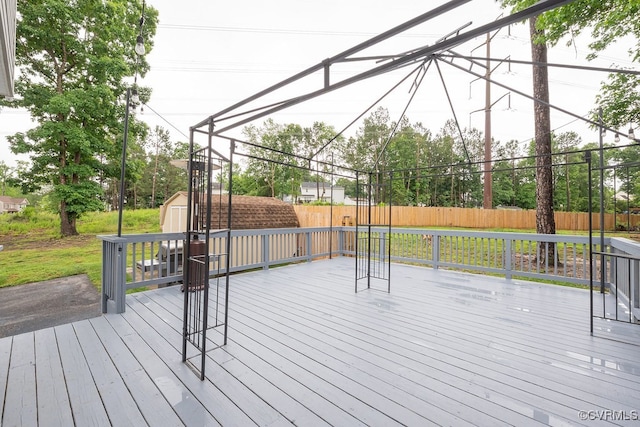 7418 Whirlaway Dr, Midlothian, VA 23112 - wooden deck with a fenced backyard