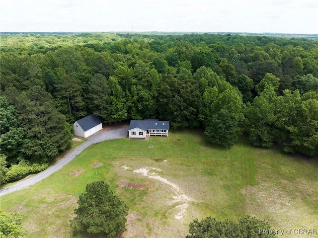 2480 Lees Neck Farm Rd, Saluda, VA 23149 - view from above of property featuring a heavily wooded area