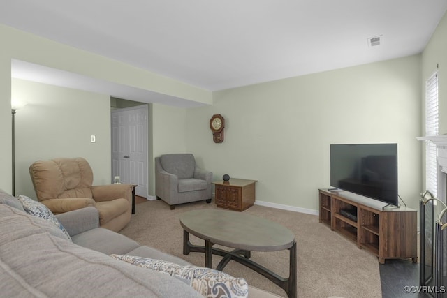 11693 Timberly Waye, Richmond, VA 23238 - living room with carpet flooring and baseboards