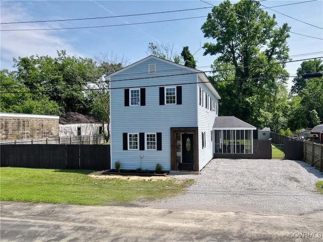 56 Mancha Ave, Claremont, VA 23899 - view of front of house featuring driveway