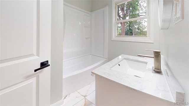 8803 Dena Dr, Henrico, VA 23229 - bathroom featuring vanity and shower / tub combination