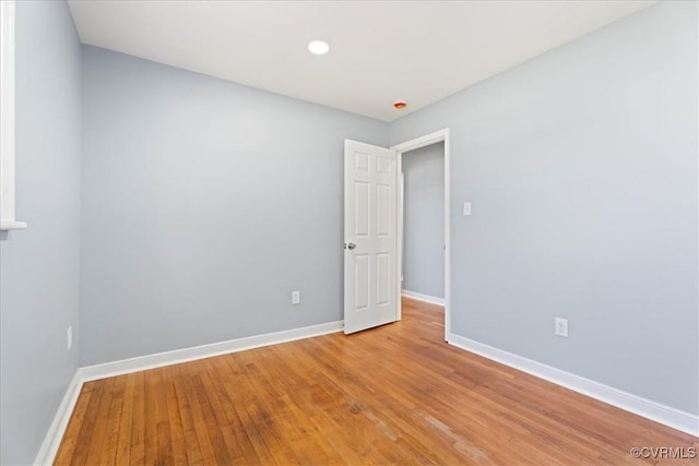 2519 Deerfield Dr, Petersburg, VA 23805 - empty room featuring light wood-style floors, baseboards, and recessed lighting