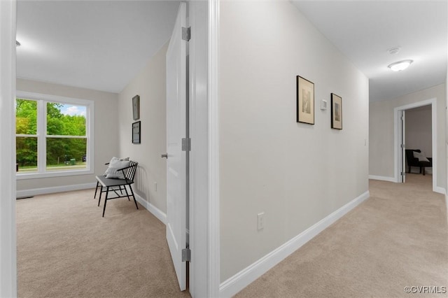 5239 Old Buckingham Rd, Powhatan, VA 23139 - corridor featuring light colored carpet and baseboards