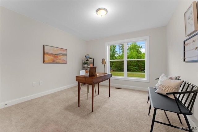 5239 Old Buckingham Rd, Powhatan, VA 23139 - home office with light colored carpet and baseboards