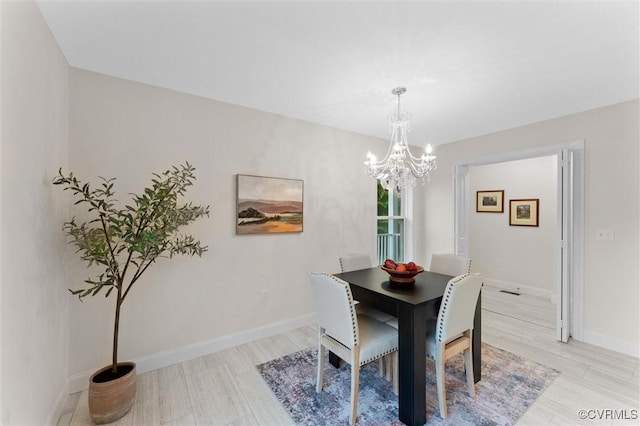 5239 Old Buckingham Rd, Powhatan, VA 23139 - dining space featuring a chandelier and baseboards