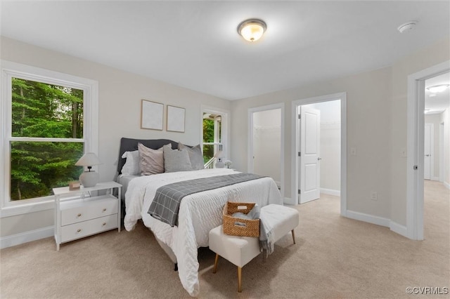 5239 Old Buckingham Rd, Powhatan, VA 23139 - bedroom featuring multiple windows, light colored carpet, and baseboards