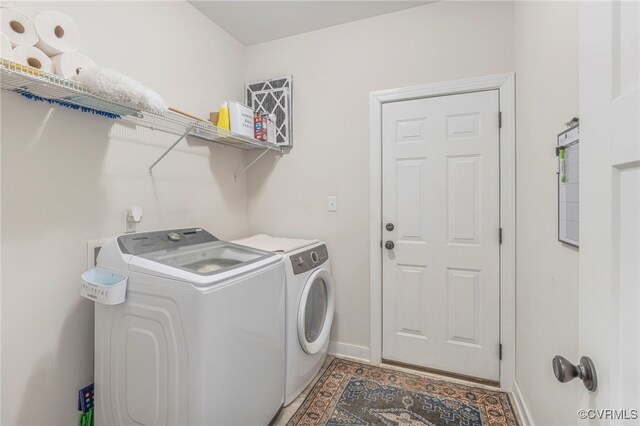 41 Pine Shadow Ct, Troy, VA 22974 - laundry room with independent washer and dryer and baseboards