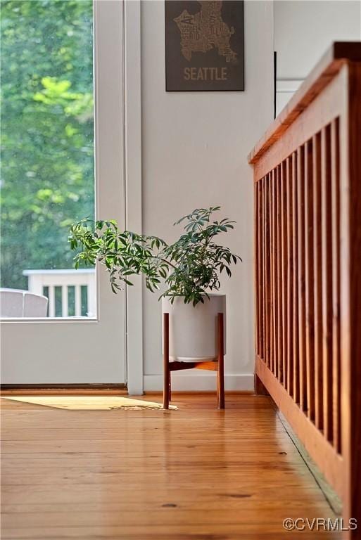 13700 Harbourwood Rd, Midlothian, VA 23112 - hall with wood finished floors