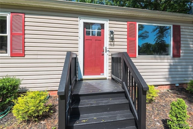 6006 Meadwood Cir, North Chesterfield, VA 23234 - doorway to property with crawl space