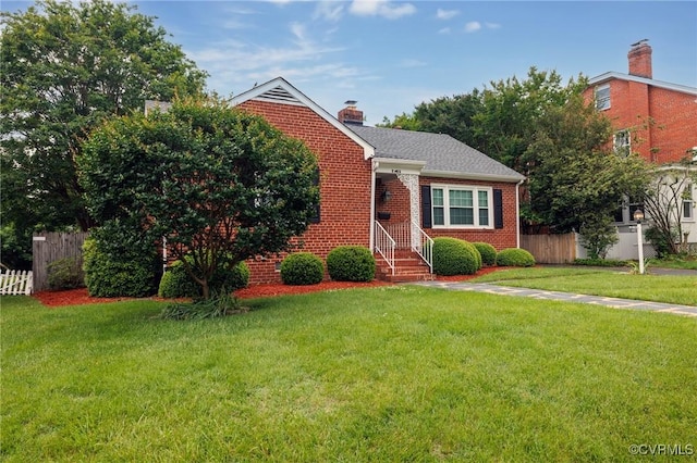 2405 Dumbarton Rd, Henrico, VA 23228 - view of front facade featuring brick siding and a chimney