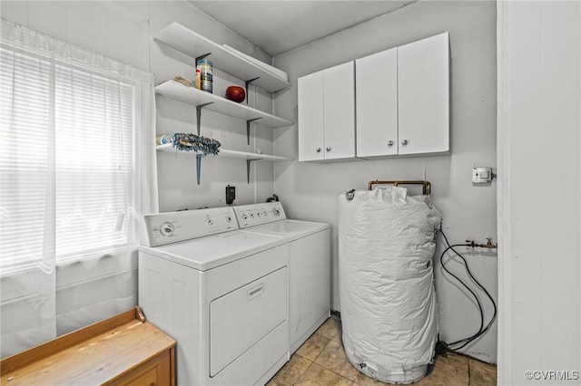2405 Dumbarton Rd, Henrico, VA 23228 - clothes washing area with washing machine and clothes dryer and cabinet space