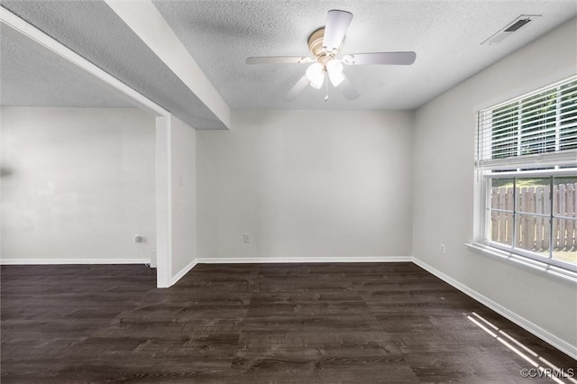 15119 Winding Ash Dr, Chesterfield, VA 23832 - unfurnished room featuring a textured ceiling, wood finished floors, a ceiling fan, and baseboards