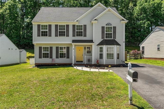15119 Winding Ash Dr, Chesterfield, VA 23832 - view of front of property featuring a front lawn