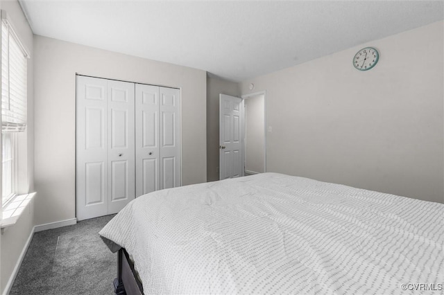 15119 Winding Ash Dr, Chesterfield, VA 23832 - bedroom featuring multiple windows, carpet floors, a closet, and baseboards