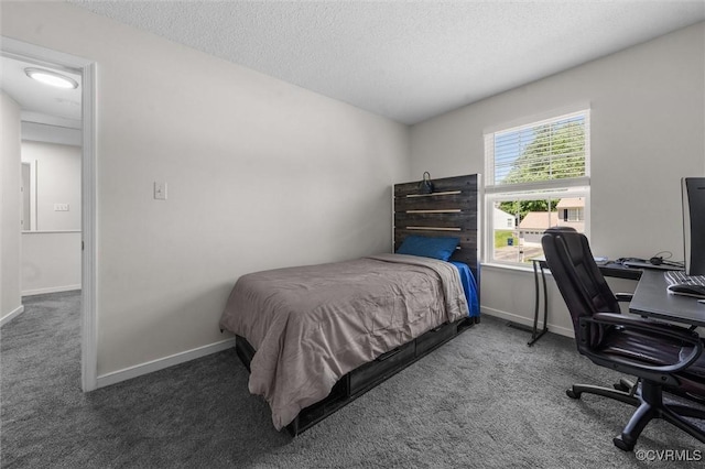 15119 Winding Ash Dr, Chesterfield, VA 23832 - carpeted bedroom with a textured ceiling, baseboards, and an office area