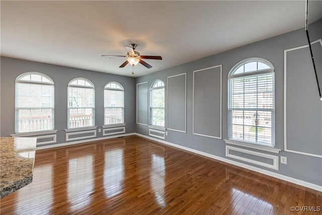 521 Siena Ln, Henrico, VA 23059 - empty room featuring a ceiling fan and wood-type flooring