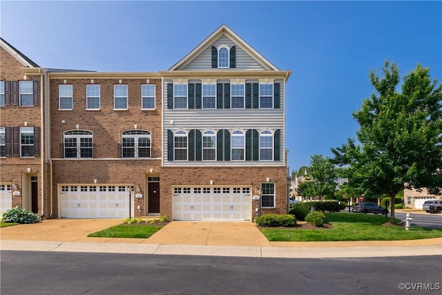 521 Siena Ln, Henrico, VA 23059 - view of front of home featuring a garage, driveway, and brick siding