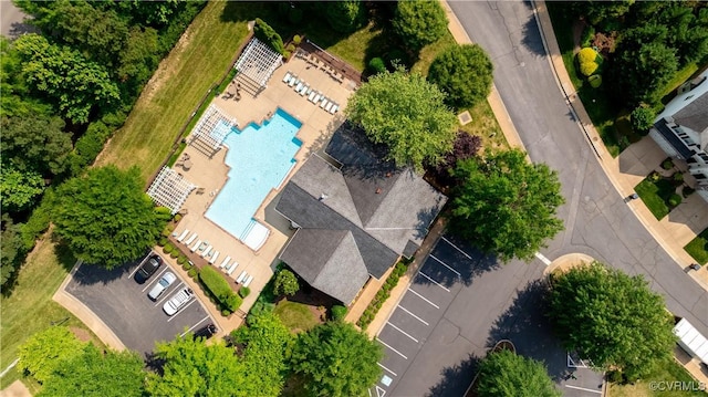 521 Siena Ln, Henrico, VA 23059 - drone / aerial view of a pool area