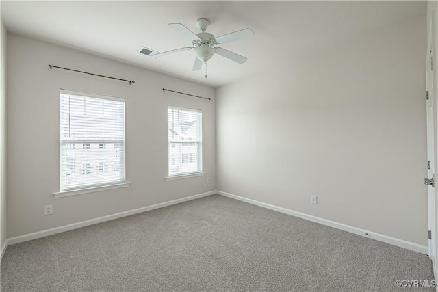 521 Siena Ln, Henrico, VA 23059 - spare room featuring a ceiling fan and carpet