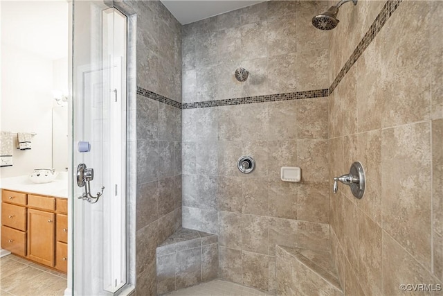 521 Siena Ln, Henrico, VA 23059 - full bath featuring a stall shower and vanity