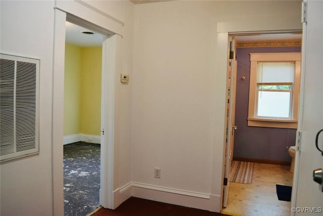 1006 N Main St, Farmville, VA 23901 - corridor with baseboards and a heating unit