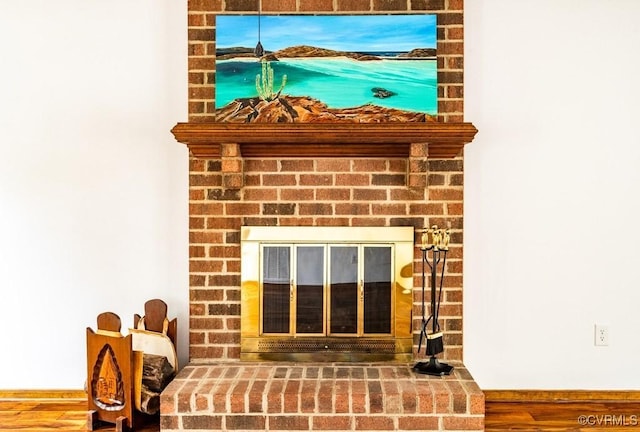4800 Ball Cypress Rd, Chesterfield, VA 23832 - detailed view of a fireplace