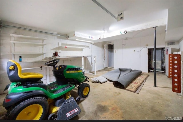 5401 Carteret Rd, Chesterfield, VA 23832 - garage with concrete block wall