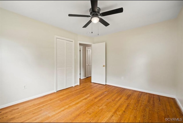 5401 Carteret Rd, Chesterfield, VA 23832 - unfurnished bedroom featuring baseboards, a closet, and light wood-type flooring