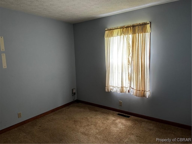 1097 Ebenezer Church Rd, Cobbs Creek, VA 23035 - carpeted spare room with a textured ceiling and baseboards