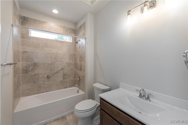 12540 N Readers Ln, Manakin Sabot, VA 23103 - bathroom featuring vanity, toilet, and bathing tub / shower combination