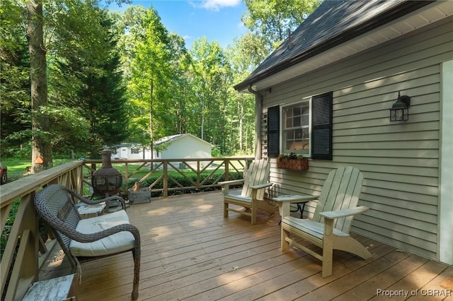 542 Cod Creek Dr, Heathsville, VA 22473 - view of wooden deck