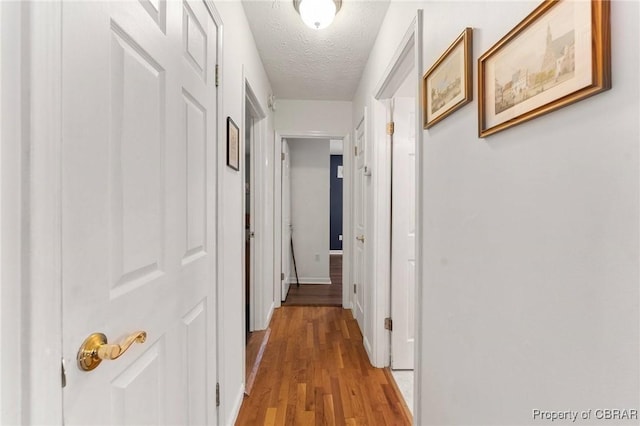 542 Cod Creek Dr, Heathsville, VA 22473 - corridor with a textured ceiling and light wood finished floors