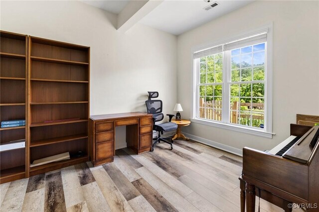 1629 Olmstead Dr, Powhatan, VA 23139 - office featuring wood finished floors and baseboards