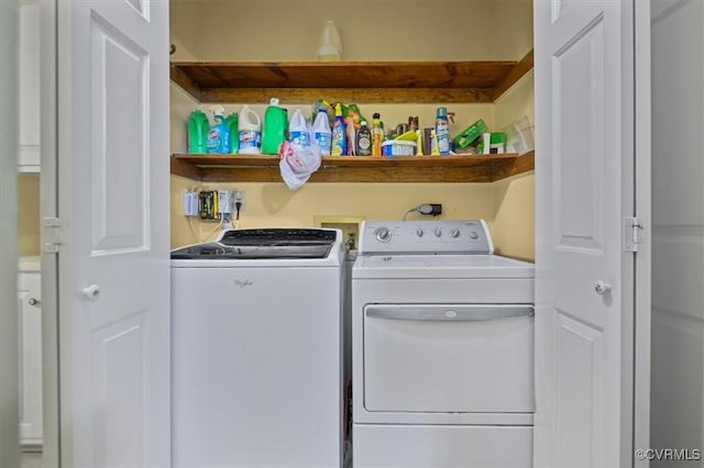 11309 Pendleton Pl, North Chesterfield, VA 23236 - laundry room featuring separate washer and dryer
