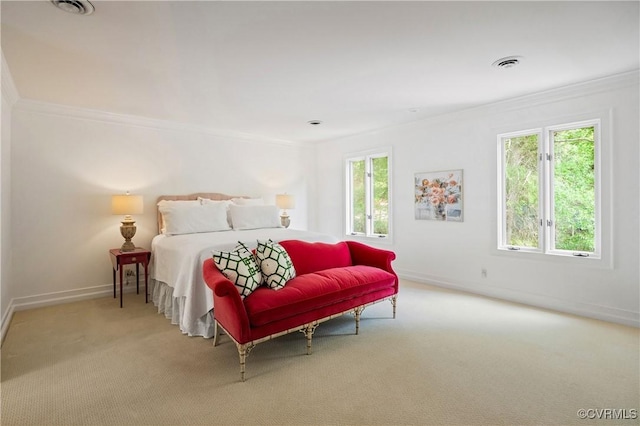 9001 Forest Ridge Ct, Henrico, VA 23229 - bedroom featuring crown molding, carpet, and baseboards
