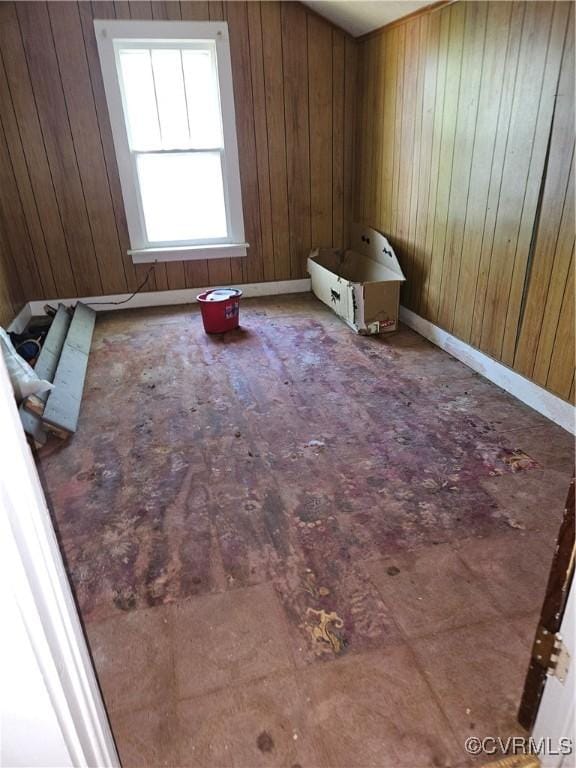 302 N High St, Blackstone, VA 23824 - empty room with wood walls