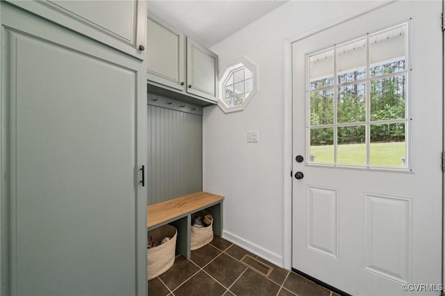2554 Walkers Ridge Ter, Powhatan, VA 23139 - mudroom featuring baseboards and dark tile patterned floors