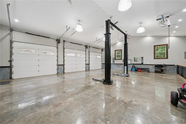 2554 Walkers Ridge Ter, Powhatan, VA 23139 - garage with recessed lighting