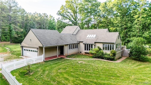 1396 Gray Fox Rd, Goochland, VA 23103 - view of front facade featuring roof with shingles, an attached garage, and driveway