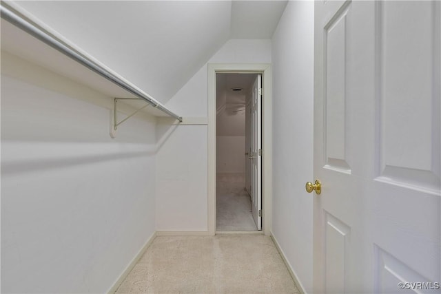 8831 Whistling Swan Rd, Chesterfield, VA 23838 - spacious closet with lofted ceiling and light colored carpet