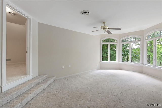 8831 Whistling Swan Rd, Chesterfield, VA 23838 - unfurnished room featuring a ceiling fan, carpet, and baseboards